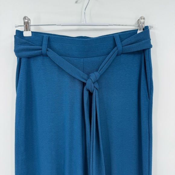 Universal Standard TravelKnit Wide Leg Pants in Blue Teal Size XS or 10-12 - Picture 9 of 14